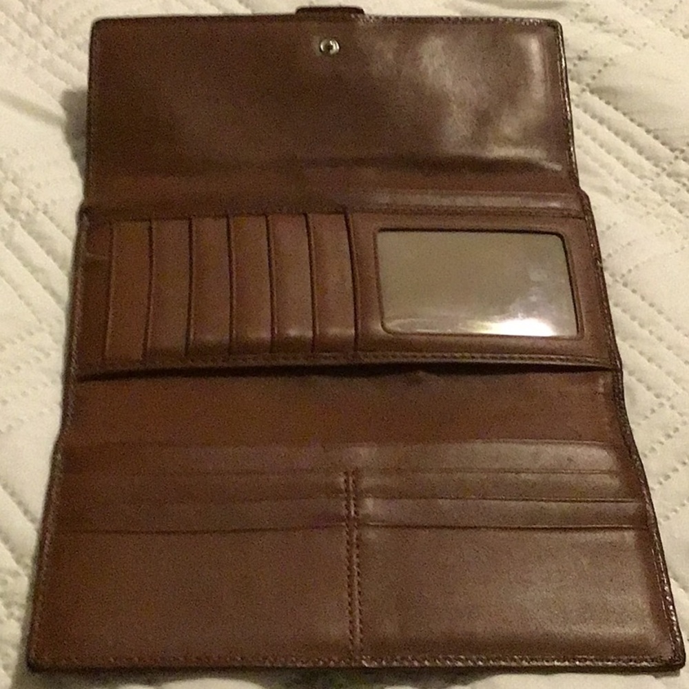 Vintage Coach Monogram Wallet with Silver Buckle - Picture 6 of 7
